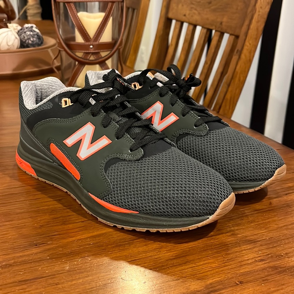 New Balance ML1550AF 1550 Shoes Sneakers new grey orange Mens Size 9.5